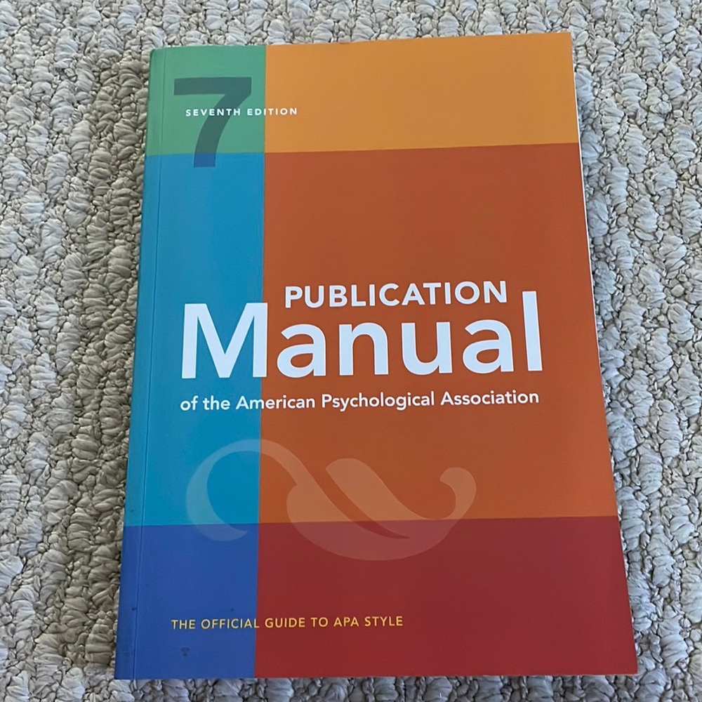 Publication Manuel APA Style 7th edition